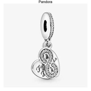 Pandora Silver Heart Infinity Bracelet Charm